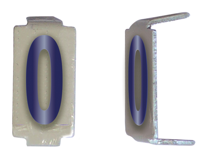 LOT 25 CHIFFRE 6X11 ALU IVOIRE/BLEU PRE-PLIE 0 *