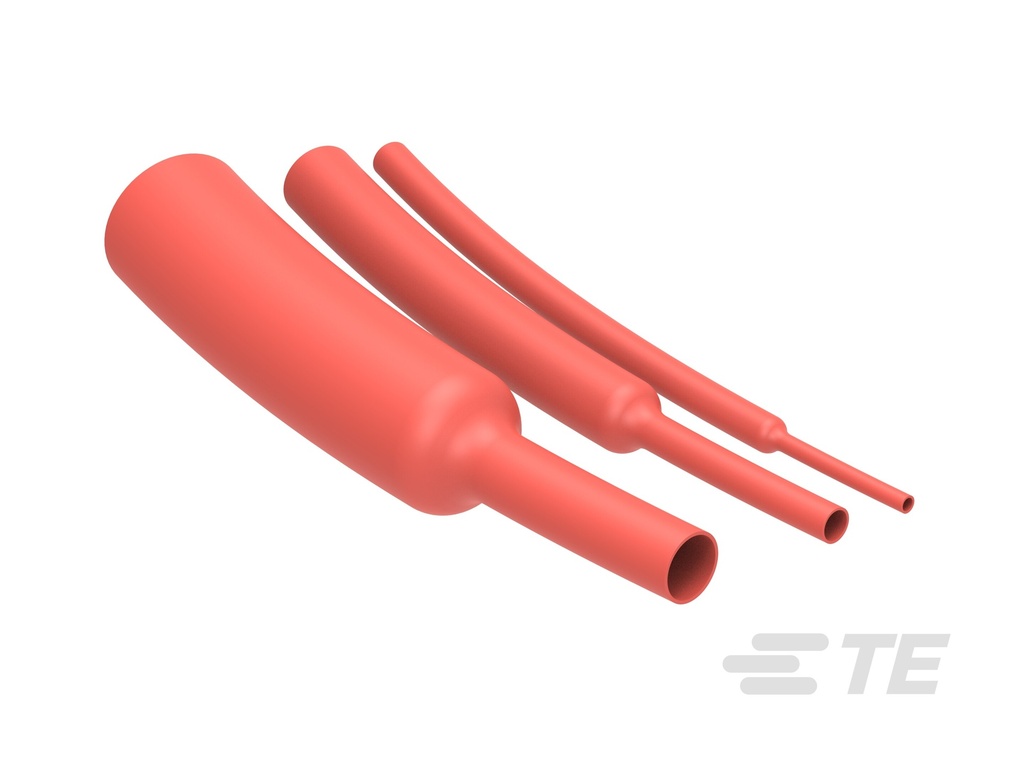 GAINE THERMORETRACTABLE PAROI MINCE CGPT 25.4/12.7 ROUGE 1M