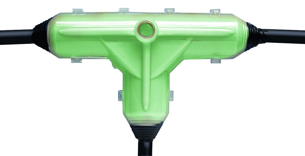 TROUSSE DE DERIVATION BT EN T AVEC RESINE VERTE GUROFLEX PXE-TU2-GD